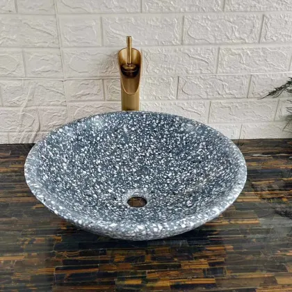 Terrazzo bathroom kitchen sink