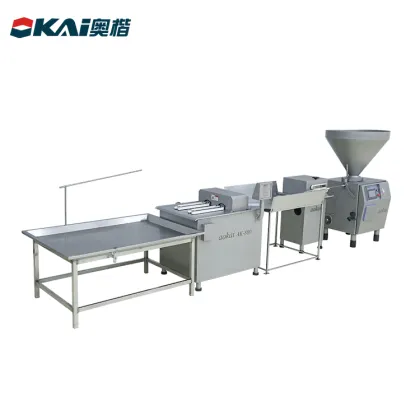 Electric Sausage Tying Machine / Sausage Production Line / Sausage Knotting Machine" could be shortened to "Sausage Production Line". So, a suitable title for the search engine based on your provided keywords could be:

"Sausage Production Line
