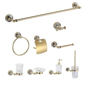 Modern Zinc Alloy Wall-Mounted Bathroom Hardware Accessories Set
