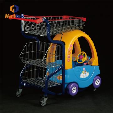 Supermarket Kiddie Shopping Trolley with Child Seats