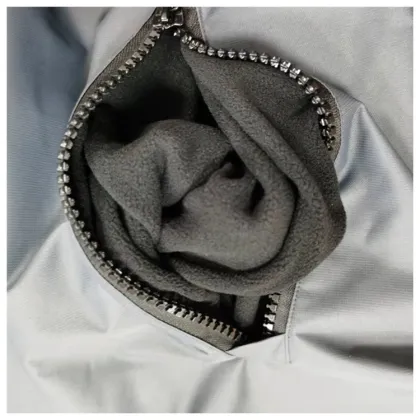 Polar fleece lining waterproof swim parka changing robe