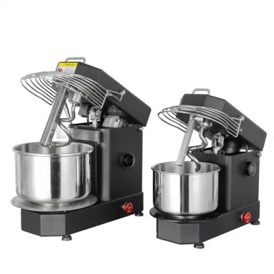 10 Liters Intelligent Adjustable Speed Bread Dough Spiral Mixer with Tilt-up Head