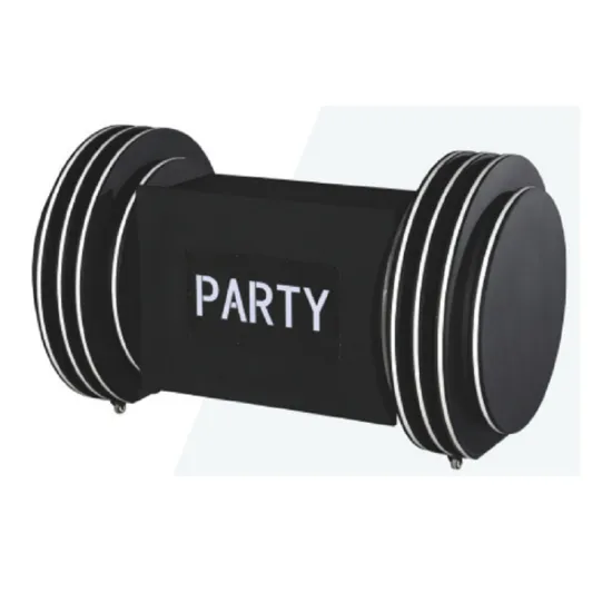 3D Acrylic LED DJ Booth with Pixel Facade: Portable Table Setup for Night Club Events