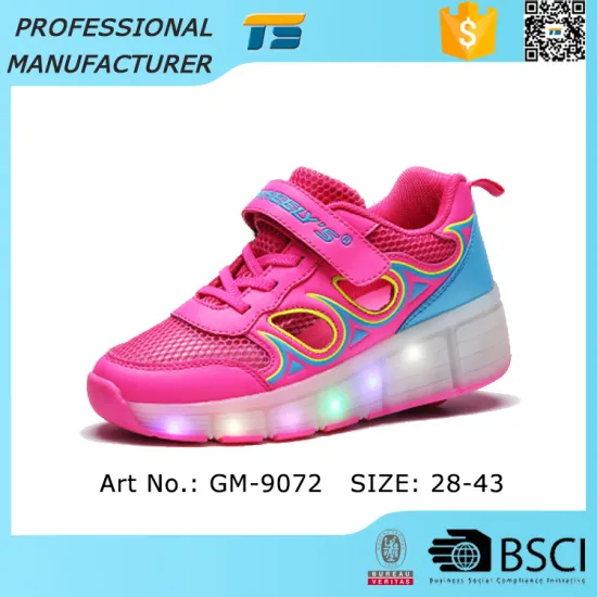 Alibaba 2016 New Design Rolling Led Sneakers Kids Roller Shoes