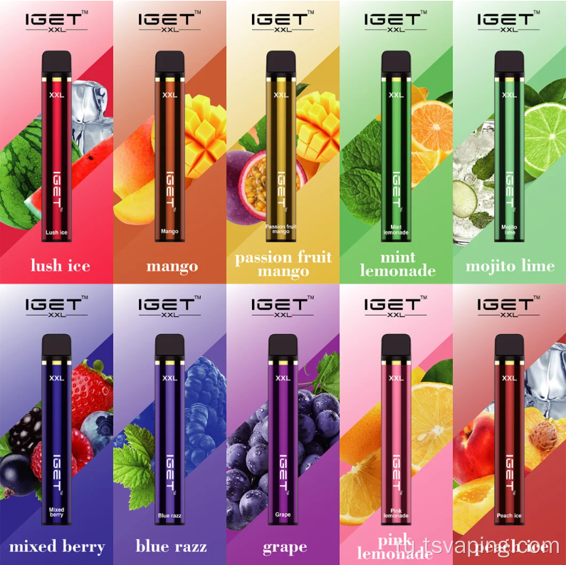 Одноразовый Iget XXL 1800 Puffs Электронная сигарета