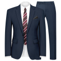 WYWK 2 Piece Men's Suit Wedding Party-Navy Blue-M