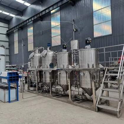 Automatic Edible Oil Refinery Machine for Peanut, Sunflower, Soybean, and Palm Oils