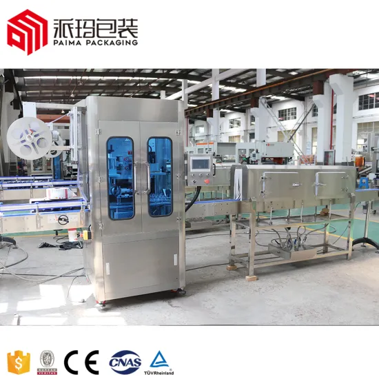 Automatic Heating Bottle Shrink Sleeve Labeling Machine with Steam Tunnel