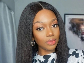 Short Kinky Straight Bob Wig