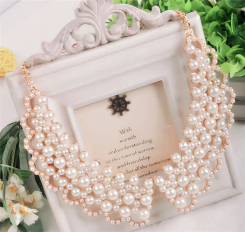 MYLOVE Pearl collar necklace fashion MLPJ628