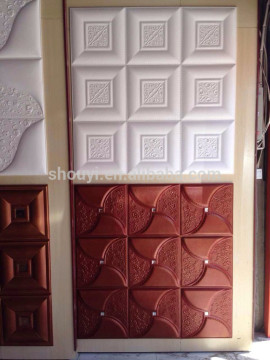 Interior 3d moveing door made of leather panels