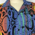 Summer Snake Skin Printed Men's Shirts