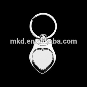 Meikeda Heart shape sublimation key Rings KR-071