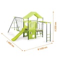 Outdoor Children Metal Playground kids Swing Slide Set