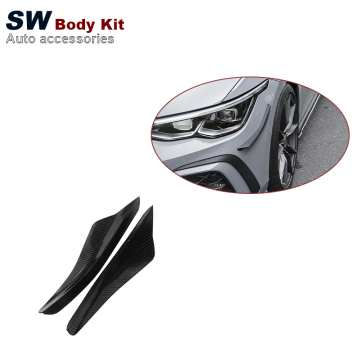 Canard bumper depan serat abs/karbon untuk VW Golf 8 2021-2022