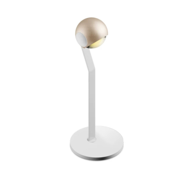 Modern All-Metal Bedside Table Lamp with 360-Degree Rotation and Eye-Protection LED Lighting for Reading in Bedroom