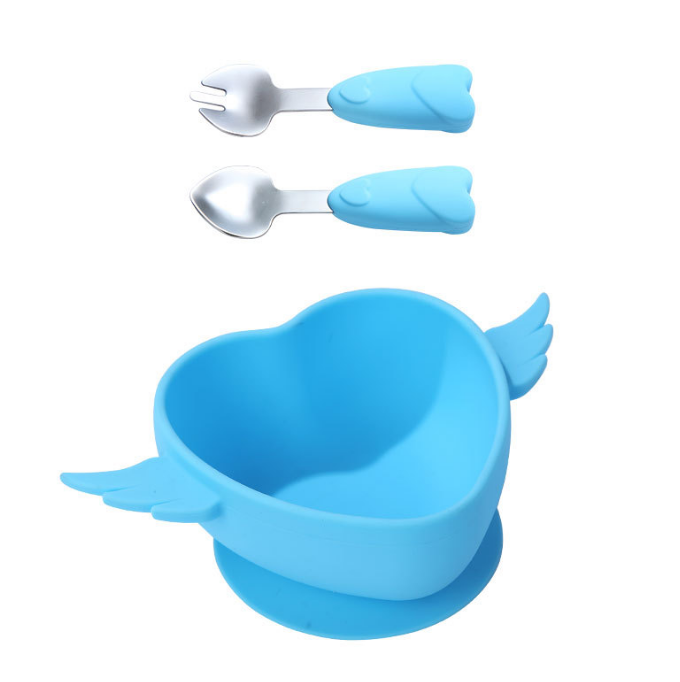 Silicone Baby Bowl Utensils Set