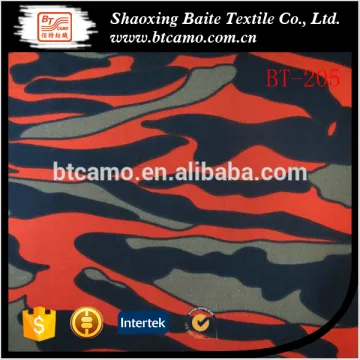 Red Military Jacket Fabric Camouflage Fabric