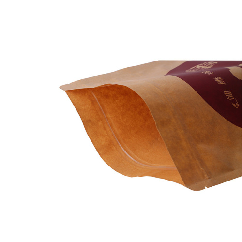 Window Stand Up Kraft Packaging Pouch