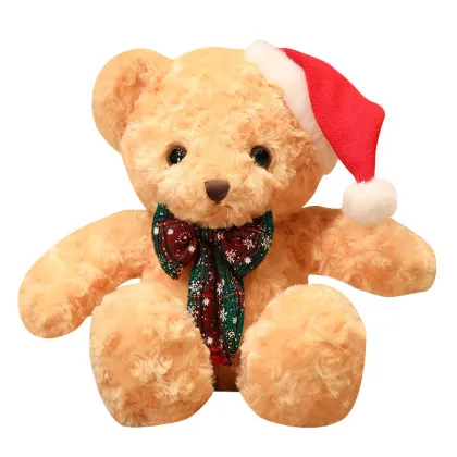 Cute Christmas Scarf Teddy Bear Toy Plush Doll