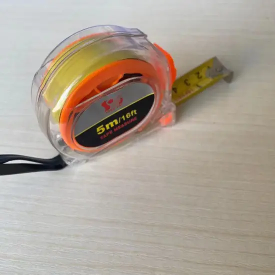 Portable transparent shell digital measuring steel tape