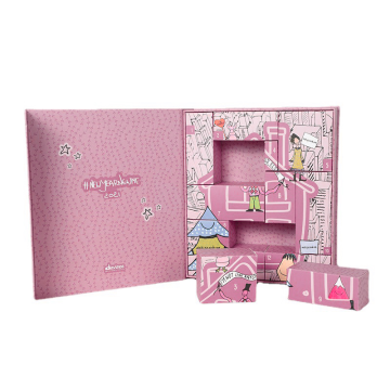 Custom design pink cosmetic countdown advent calendar