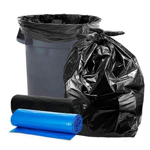Black Polythene Garbage Packaging Trash Bag For Dustbin