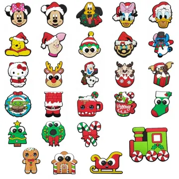 Christmas Styled Soft PVC Sandals Accessories & Shoe Charms for Wholesale