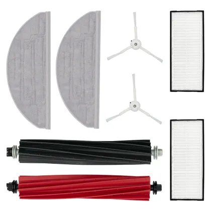 Roborock S8 Pro Ultra Robot Vacuum Cleaner Accessories Kit: 2 Filters, 2 Side Brushes, and Brush Included