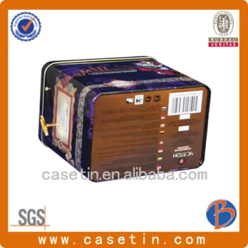 musical tea packing metal box	with printing