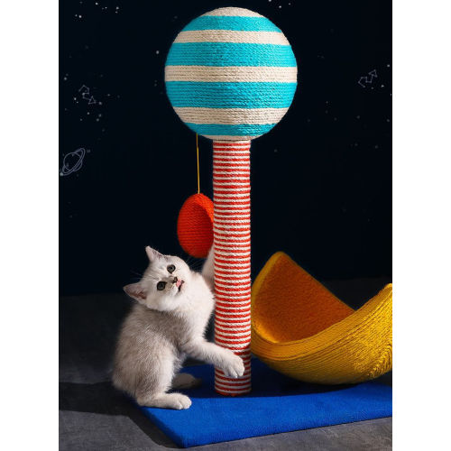 Christmas Tree Cat Scratcher Tower Green Natural Sisal