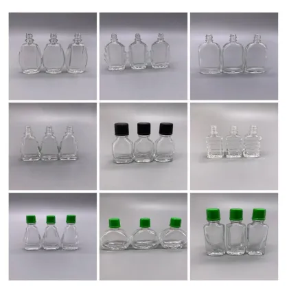 Clear 10ml Safflower Oil Glass Bottle with Screw Cap