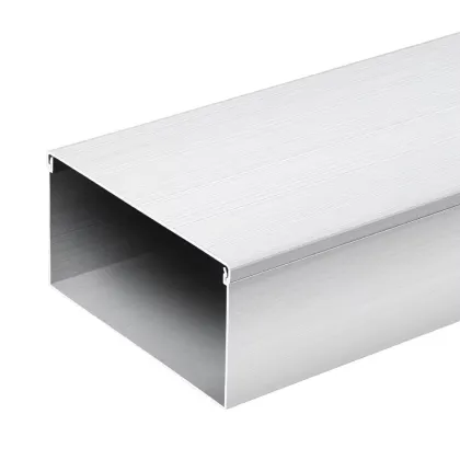 Durable 0.9mm Thickness Square Aluminum Alloy Decorative Electric Wire Cable Trunking
