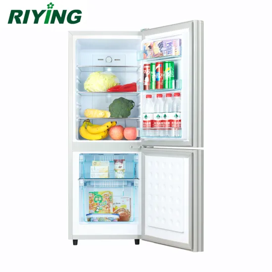 148 Liter Double Door Refrigerator with Bottom Freezer, No Frost Technology, and LED Interior Lighting