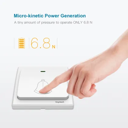 Linptech G1 round doorbell switch led push button