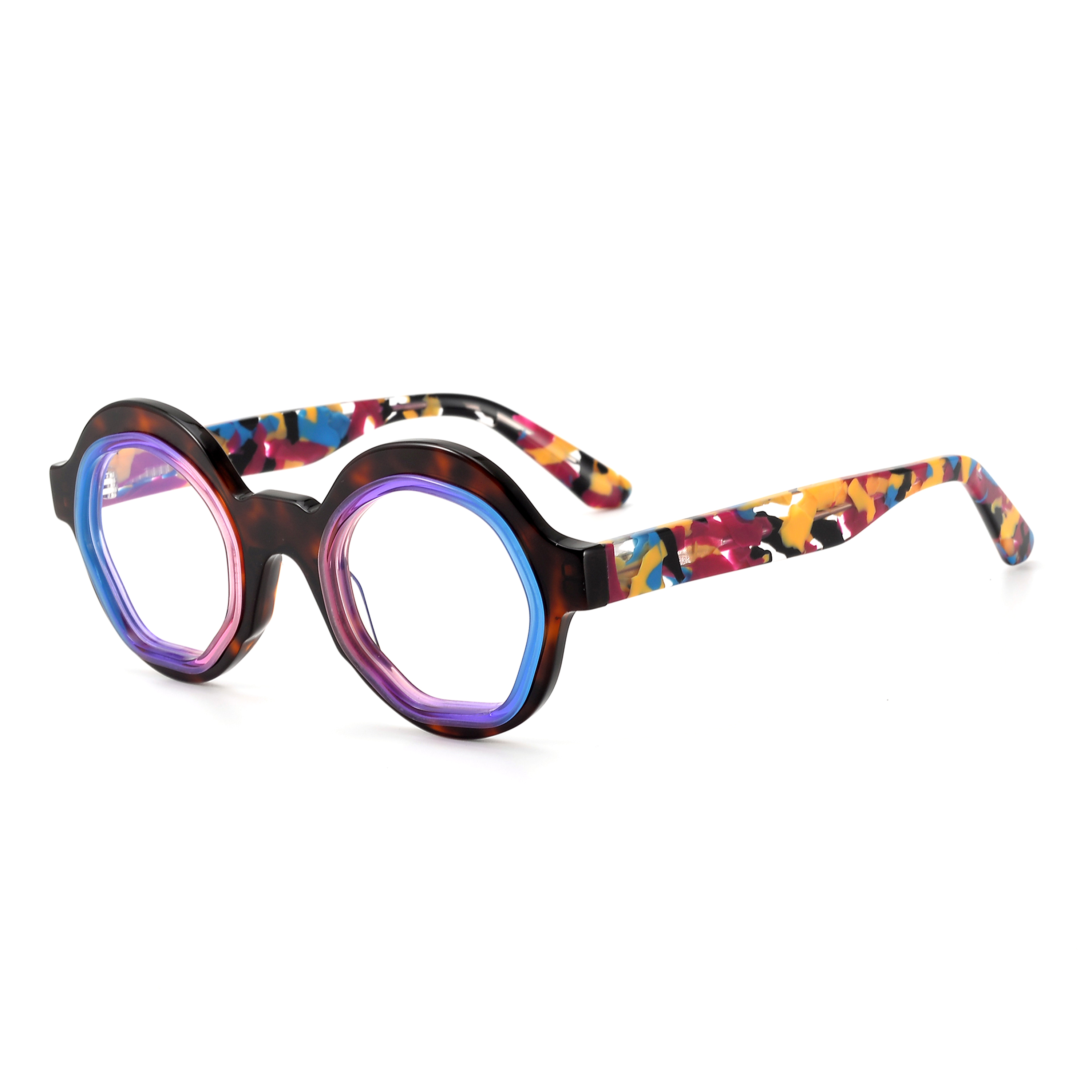 Round Lamination Acetate Glasses