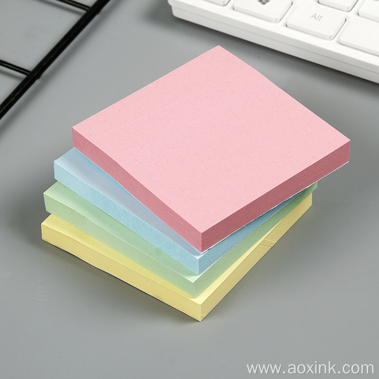 Paper Self Adhesive Notes Pad Custom Sticky Notepad