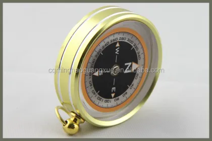 Minghao OEM Outdoor Silva Vintage Magnetic Gold Compass
