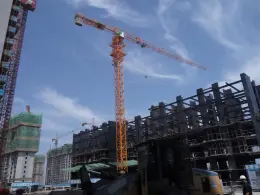 QTZ190 TC6519 12t Topless Flat-top Tower Crane