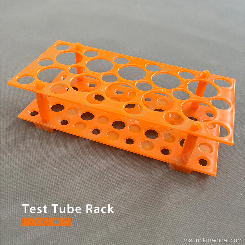 Rak tiub centrifuge dua fungsi plastik