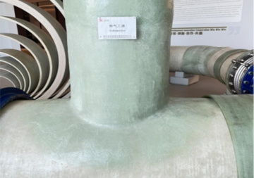 Fiberglass Reinforced Plastic Exhaust Branch Tee