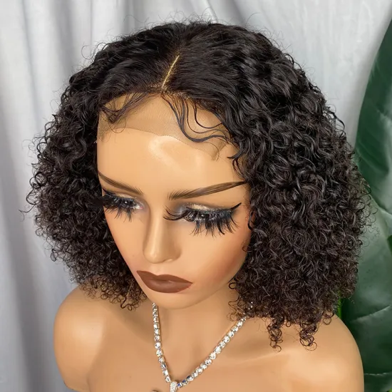 Raw Kinky Curly Indian Closure Wig for Black Women - Affordable Human Hair Wigs