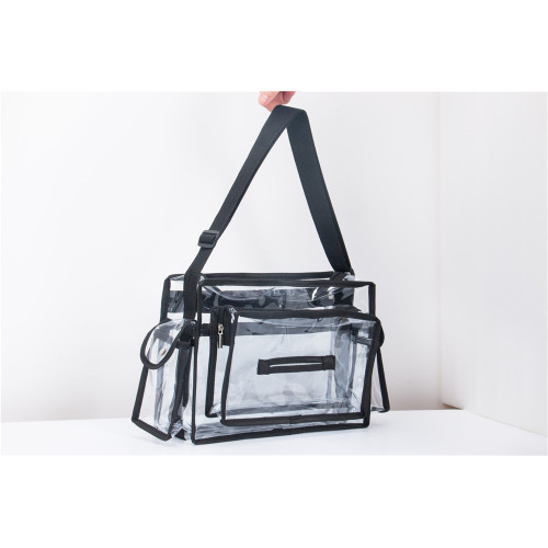 Three Exterior Chic Transparent PVC Cosmetic Bag