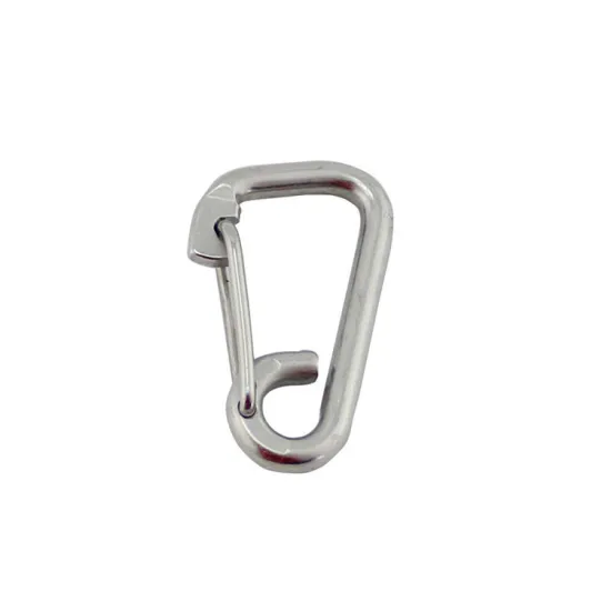 Rigging hardware Carabiner Spring Snap Hook with Ring stainless steel snap hook