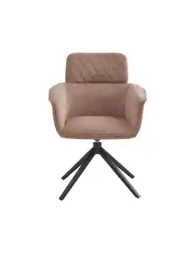 Patchwork design square upholstered dining chair