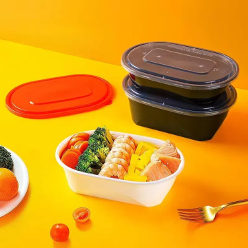 Anti-deft sluit elliptische plastic voedselcontainers: de perfecte keuze voor wegwerp servies en fastfood afhaalmaaltijden