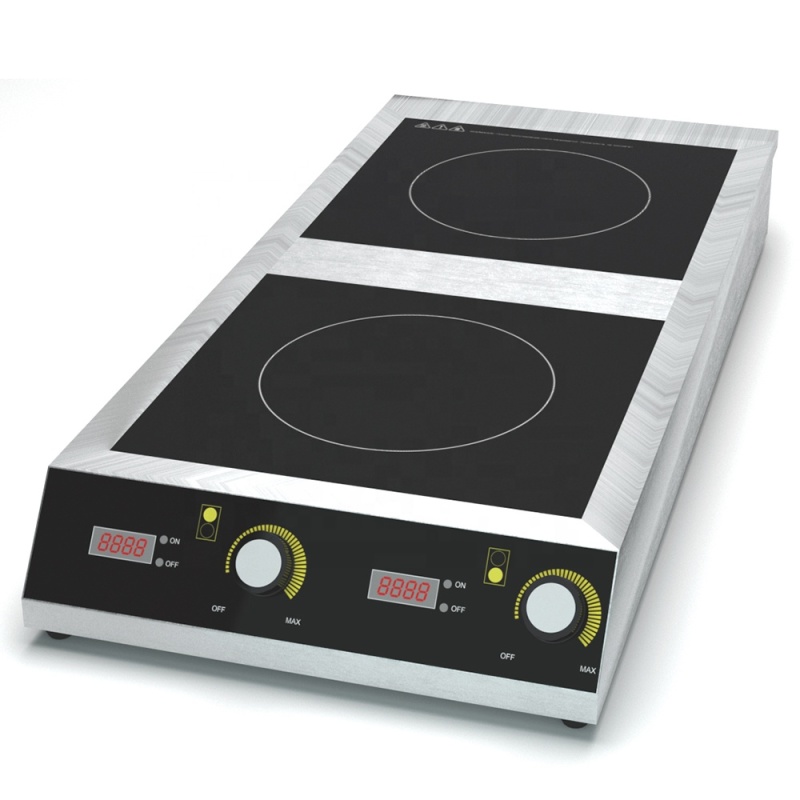 Electric Multi Cooker 2200W+2200W Big Power Fast Heating Double Infrared Burners Countertop