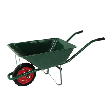 Jualan Panas: WB3800 WB6400 WB7400 Pembinaan Roda Single Kereta Duty High Duty Wheelbarrow dengan Dulang Plastik/Keluli