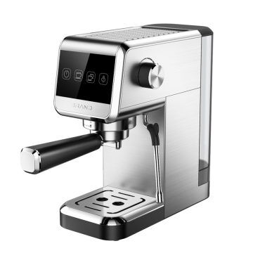 Machine à expresso de pression de 19 bar avec moussage de lait, écran tactile à LED, réservoir d'eau 1L