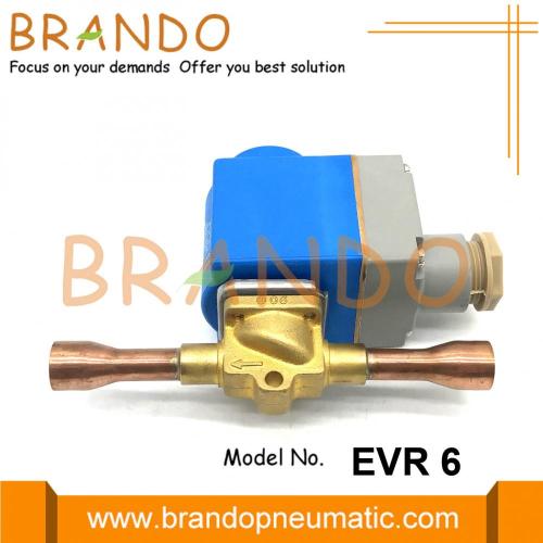 1/2 `` zawór elektromagnetyczny chłodniczy EVR 6 24 V 220 V.